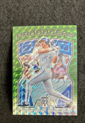 2021 Panini Mosaic #P9 Robin Yount Producers Green Mosaic Prizm Brewers - Image 1 of 2