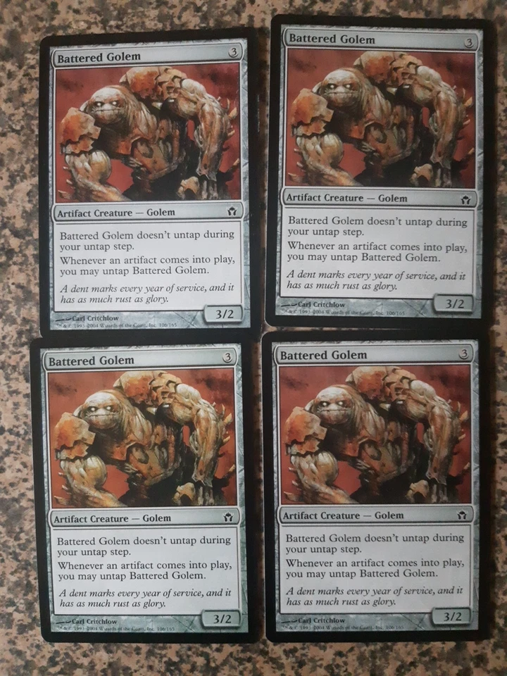 MTG - 4 x Battered Golem - Fifth Dawn - Image 1 of 1