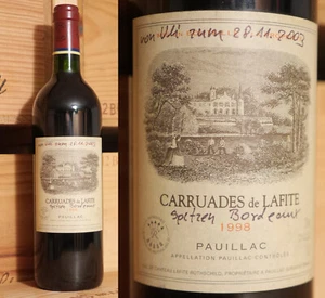 1998er Carruades de Lafite - der Zweitwein von Chateau Lafite Rothschild - TOP - Bild 1 von 4