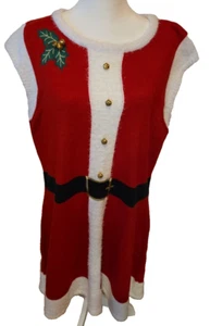 NEW DIRECTIONS Women's Christmas Mrs. Claus Dress, Sz. XL - Picture 1 of 8