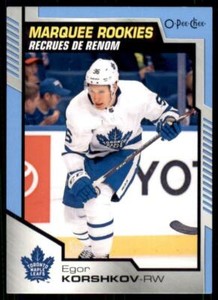 2020-21 UD O-Pee-Chee Blue Border Marquee Rookies #516 Egor Korshkov RC