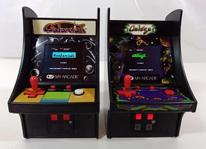 Lot of (2) 2018 Mini My Arcade Cabinet Games Retro Galaxian and Galaga - Tested - Picture 1 of 9