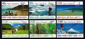 New Zealand 1999 Scenic Walks Complete Mint MNH Set SC 1602-1607 - Picture 1 of 1