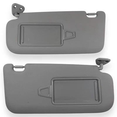 2007-2010 Hyundai Elantra Driver & Passenger Side Sun Visor Pair Gray Vinyl - Image 1 of 4