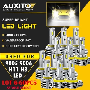 6-60X Combo LED 9005+9006+H11 Headlight Bulb Fog Driving Light 900% Brighter EXC - Picture 1 of 21