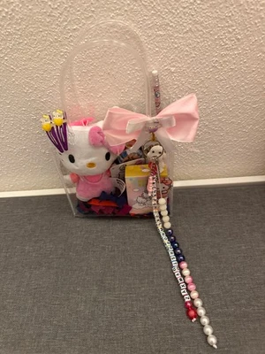 Einschulung Geschenk Schulanfang  ABC Rechenkette Geschenktasche gefüllt - Bild 1 von 3