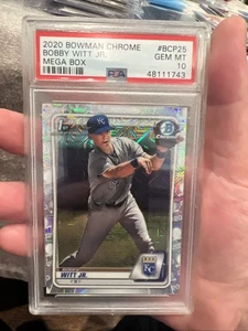 2020 Bobby Witt Jr. Bowman Chrome Mega Box #BCP-25 PSA 10 Rookie Card - Picture 1 of 2