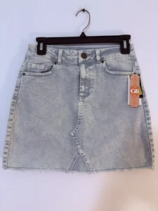 Women’s Jean Skirt GB Denim Skirt Size Small Light Denim - Picture 1 of 6