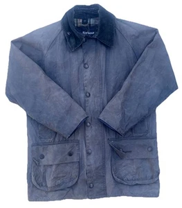 Barbour Beaufort A196 Men’s Grey Wax Jacket - C38 97 cm - Picture 1 of 23