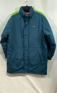 Supreme Men's Team Puffy Jacket FW17 Teal Green Logo Size M - Picture 1 of 5