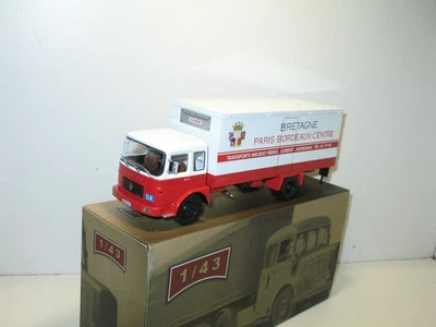 1:43 Altaya, Renault Saviem Cab 860 Britain Paris Wine Red, Truck Vintage - Image 1 of 3