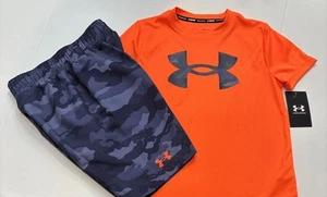 Under Armour Boy’s Orange/Blue 2 Piece Swim Set Size Youth Small Brand New‼️ - Picture 1 of 8