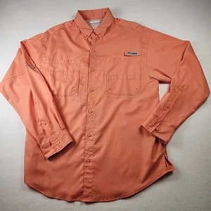 Columbia PFG Mens Medium Long Sleeve Shirt Fishing Hiking Outdoor Wear Utility - Picture 1 of 9