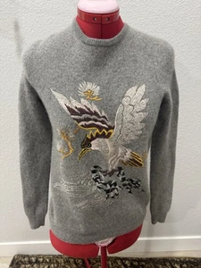RALPH LAUREN PURPLE LABEL EAGLE 100% CASHMERE SWEATER Small - Picture 1 of 7