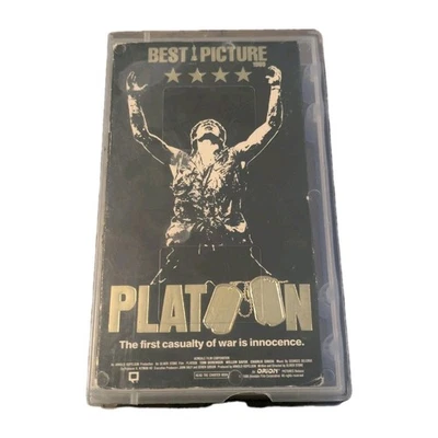 Platoon (VHS, 1988) Oliver Stone Willem Dafoe Charlie Sheen - Image 1 of 3