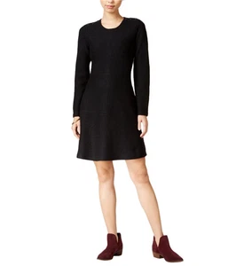 maison Jules Womens Wool A-line Dress, Black, X-Small - Picture 1 of 1