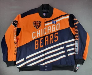 NFL Team Apparel Chicago Bears Men's 5XL Orange/blue Insulated Jacket - Picture 1 of 15