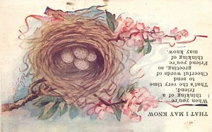 Vintage Postcard That I May Know Thinking Of A Friend Letter Reminder Friendship - Picture 1 of 2