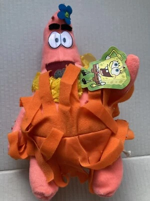Vintage 2004 Spongebob Patrick Starfish Plush Hula New - Image 1 of 4