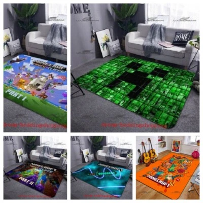 2025 Minecraft Floor Rug Bedroom Carpet Non Slip Mat Gift Hot - Image 1 of 4