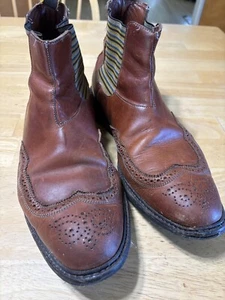 Stivaletti marroni Allen Edmonds Knightsbridge taglia 13 D in pelle Vibram - Foto 1 di 9