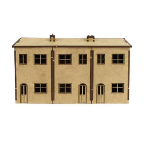 WWS Scratch Aid Building - Facciata di Casa Tripla - Modellismo Ferroviario - Photo 1/30