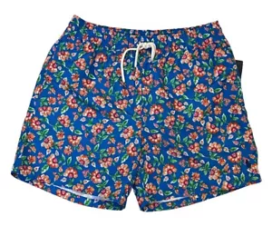 $98 Polo Ralph Lauren Pony Hawaiian Floral Surf Board Swim Trunks Beach Shorts L - Picture 1 of 14