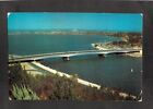 B6319 Australia WA South Perth Narrows Bridge from Kings Park c1962 MV postcard
