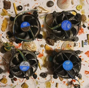 LOT Of 4 Intel Core I3, I5, & I7 Cooling Fans With Heatsinks Free 🚢 - Picture 1 of 4