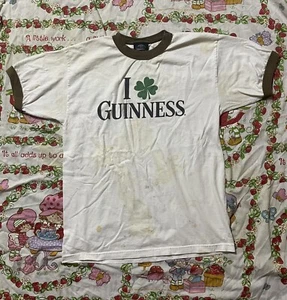 Vintage 2000s Guiness Merchandise I Clover Guiness Graphic T-shirt. Size Large - Picture 1 of 24