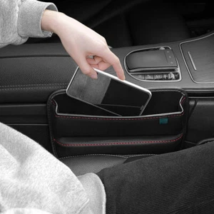 Car Seat Gap Filler Phone Holder Storage Console Side Organizer Box Accessories - Picture 1 of 10