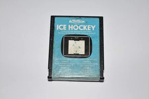 ICE HOCKEY (Atari 2600 VCS) 1981 VIDEO GAME Cleaned Tested  5200 7800 - Picture 1 of 2
