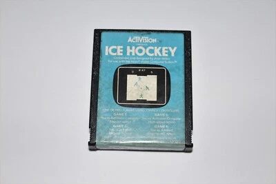 ICE HOCKEY (Atari 2600 VCS) 1981 VIDEO GAME Cleaned Tested  5200 7800 - Image 1 of 2