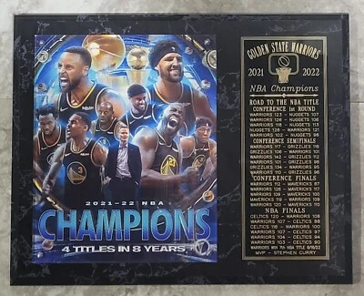 PLACA GOLDEN STATE WARRIORS 2021-2022 NBA CHAMPIONS 12x15 Foto 1 de 4