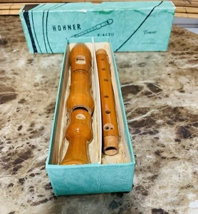 Vintage Hohner F Alto Concert Recorder Made In Germany, w/ Original Box - Picture 1 of 4