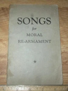 SONGS For MORAL RE-ARMAMENT poems poetry pamphlet old booklet 1944 - 'VERY' rare - Picture 1 of 5