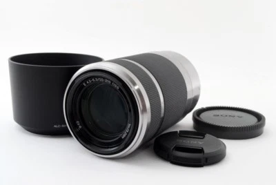 Sony E SEL55210 55-210 MM F / 4.5-6.3 E Oss Plata [ EXC Con / Tapón Japón [ Jkh - Imagen 1 de 4