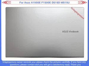 New For Asus A1500E F1500E D515D M515U LCD Back Cover Rear Lid A Shell Silver - Picture 1 of 3