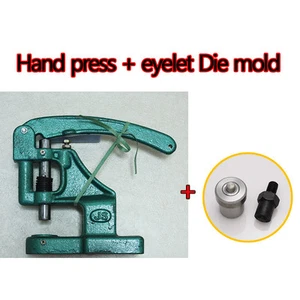 Kit de conjunto de moldes troquelados de máquina de prensa manual con ojales/herramientas de ojal, tamaños múltiples - Imagen 1 de 1