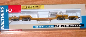 HO WALTHERS 932-5632 81' 4 FOUR TRUCK DEPRESSED CENTER FLAT CAR GENERAL ELECTRIC - Picture 1 of 1
