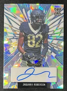 Leaf Valiant Football RC 2022 automático BA-JR2 Jaquarii Roberson 7/7 Wake Forest - Imagen 1 de 3