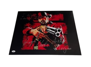Roger Clark Signed 16x20 Red Dead Redemption 2 Arthur Morgan Auto Photo JSA COA - Picture 1 of 7