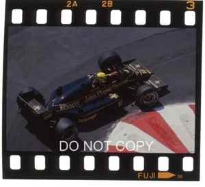 AYRTON SENNA LOTUS 98T MONACO GP 1986 F1 PHOTOGRAPH 35MM NEGATIVE - Picture 1 of 2