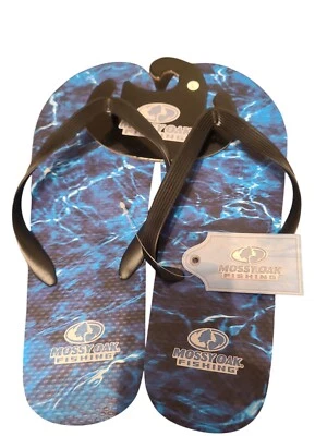 Mossy Oak "Fishing" Flip Flops, Size 11-12 - Image 1 of 3