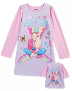 Conjunto de pijama camisón JoJo Siwa Dollie Doll & Me talla 6/6X - Imagen 1 de 1