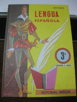 LIBRO TEXTO ESCOLAR ESCUELA LENGUA ESPAÑOLA 1 EGB ALVAREZ MIÑON 1971 NUEVO - Imagen 1 de 4