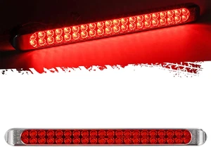 17-Inch 40 LED Red Trailer Light Bar | Waterproof, Brake Marker Light for Trucks - Picture 1 of 6