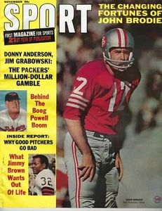 1966 Sport Magazine football John Brodie San Francisco 49ers Boog Powell VGNL - Picture 1 of 1