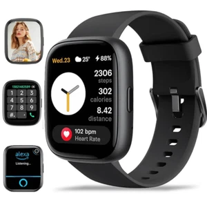 Smart Watch for Men Women 1.83" Alexa Built-in Bluetooth Call-DT26 - Picture 1 of 17