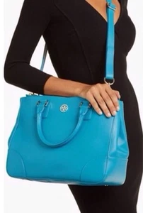 Tory Burch Robinson Double-Zip Tote Saffiano Leder Double-Zip Beuteltasche Tasche LESEN - Bild 1 von 24